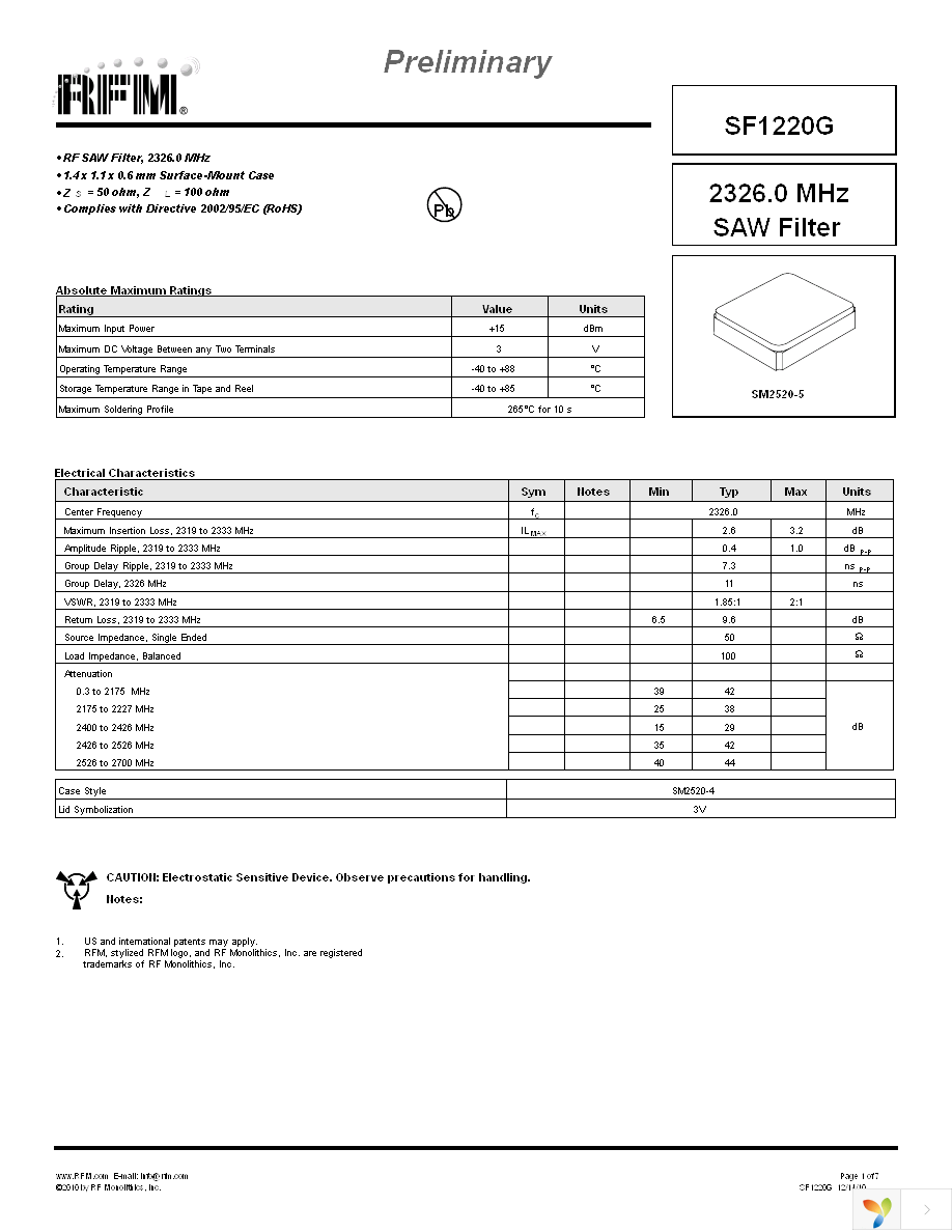 SF1220G Page 1