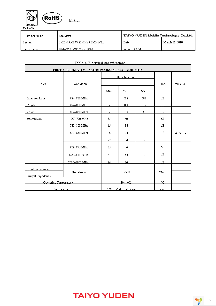 FAR-G5KL-911M50-D4XA-Z Page 2