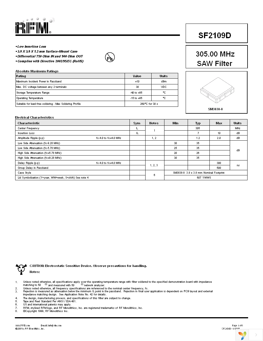 SF2109D Page 1