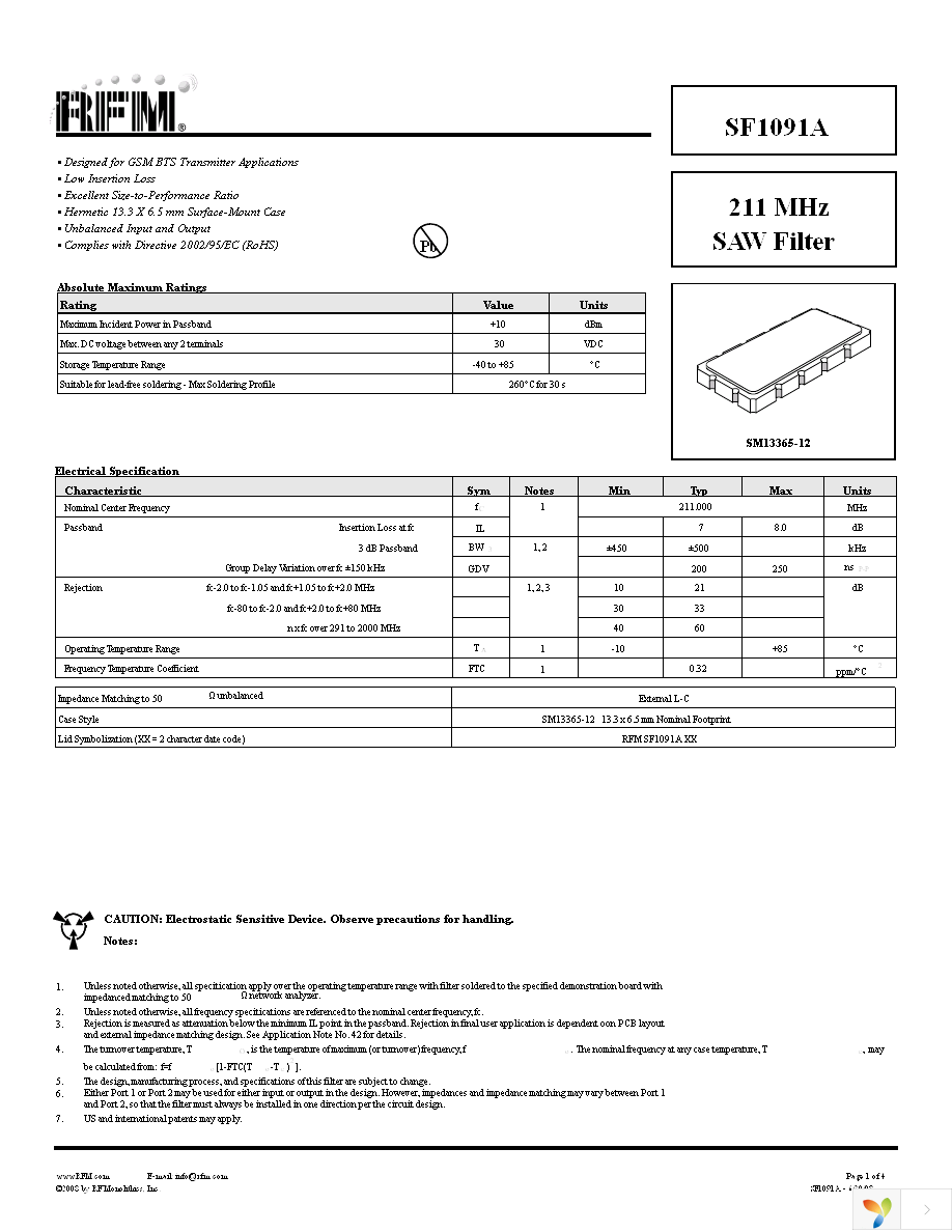 SF1091A Page 1