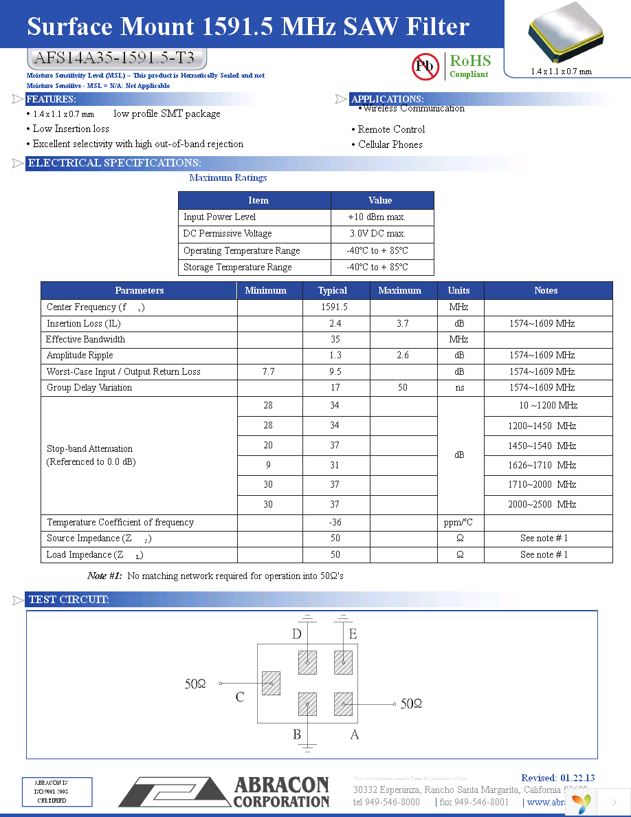 AFS14A35-1591.50-T3 Page 1