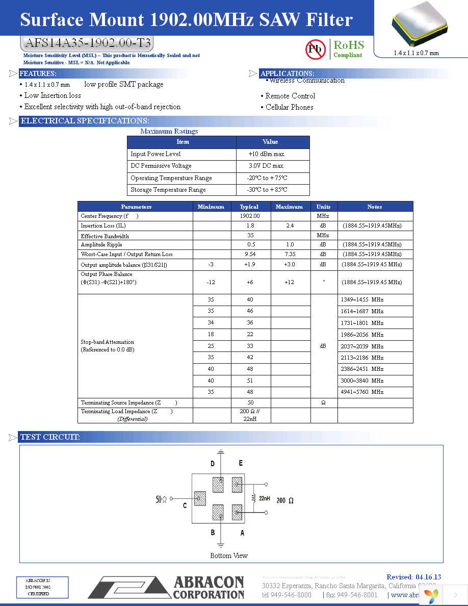 AFS14A35-1902.00-T3 Page 1