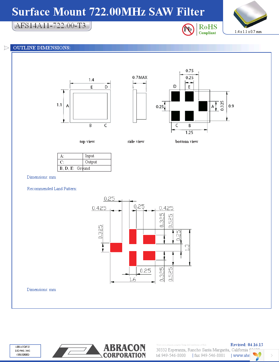 AFS14A11-722.00-T3 Page 2