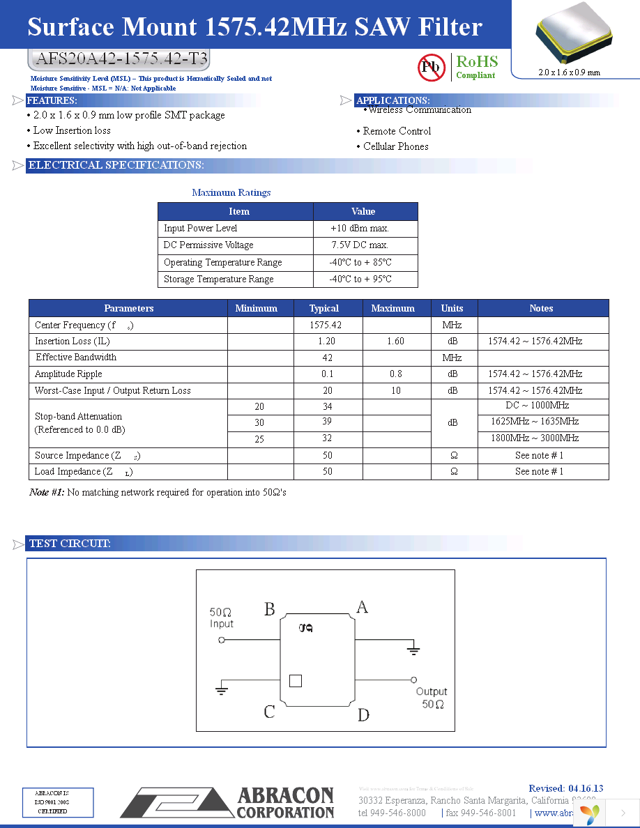 AFS20A42-1575.42-T3 Page 1