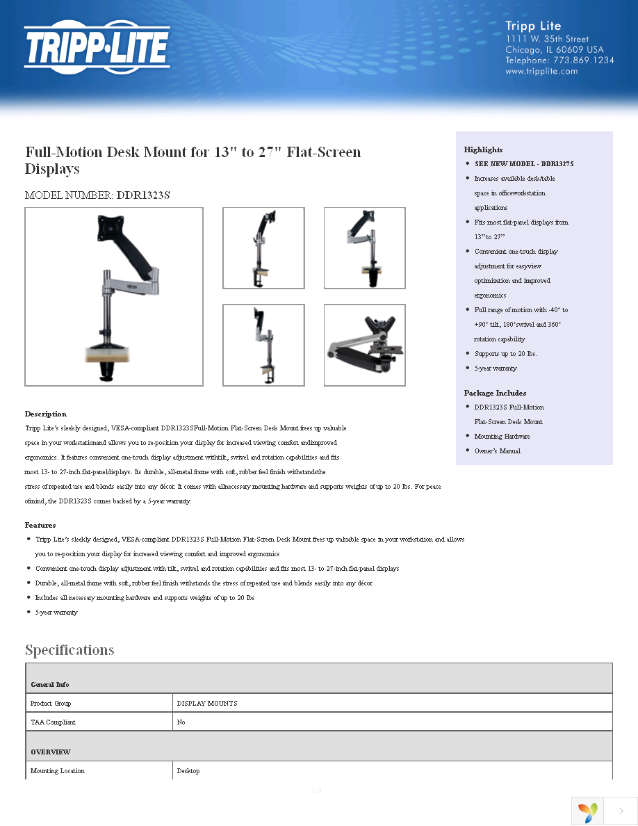 DDR1323S Page 1