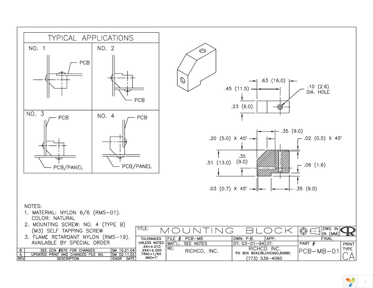 PCB-MB-01 Page 1