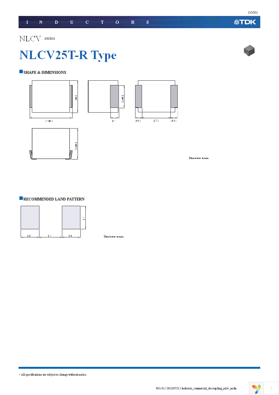 NLCV32T-101K-PF Page 15