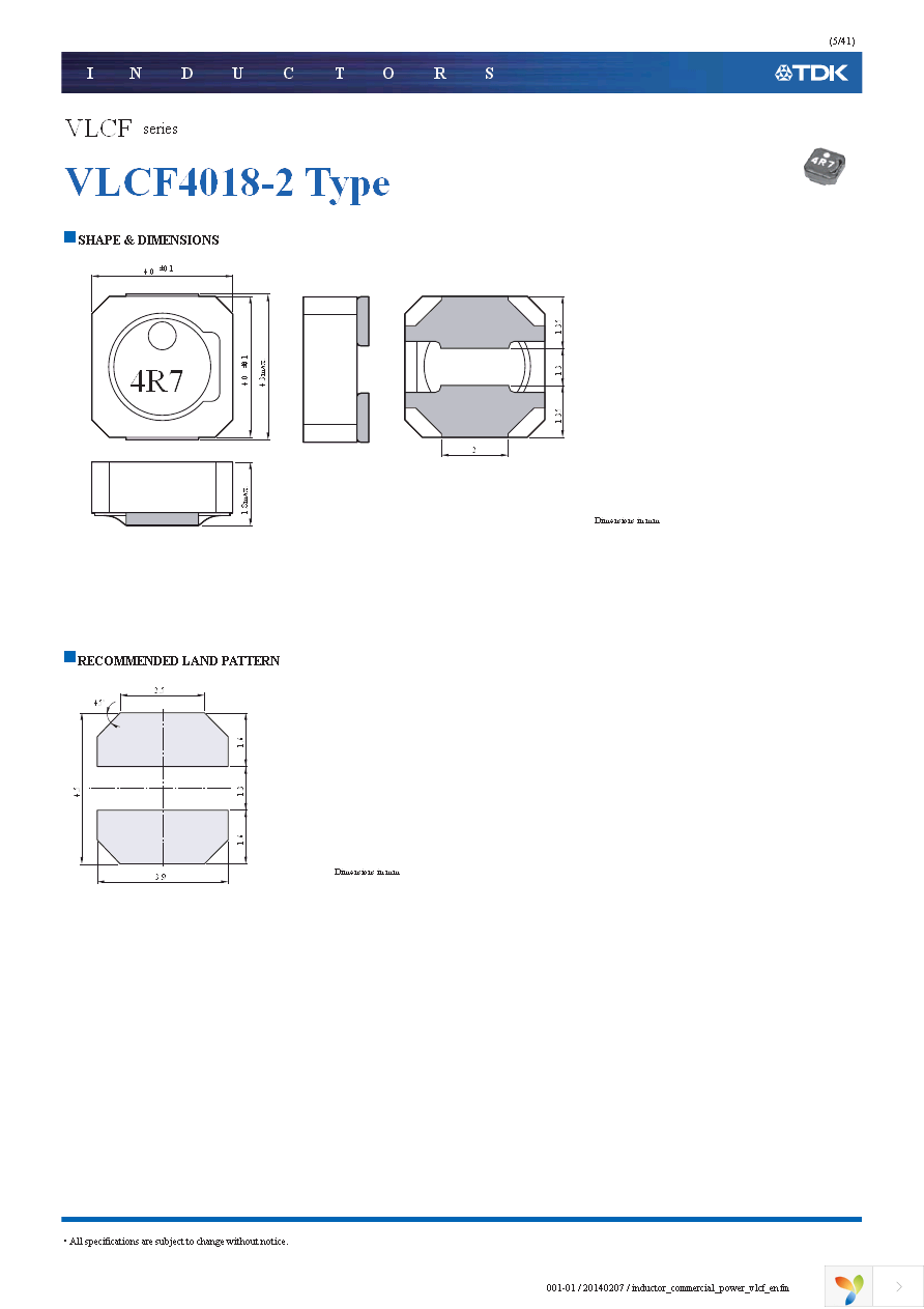 VLCF4020T-2R2N1R7 Page 5