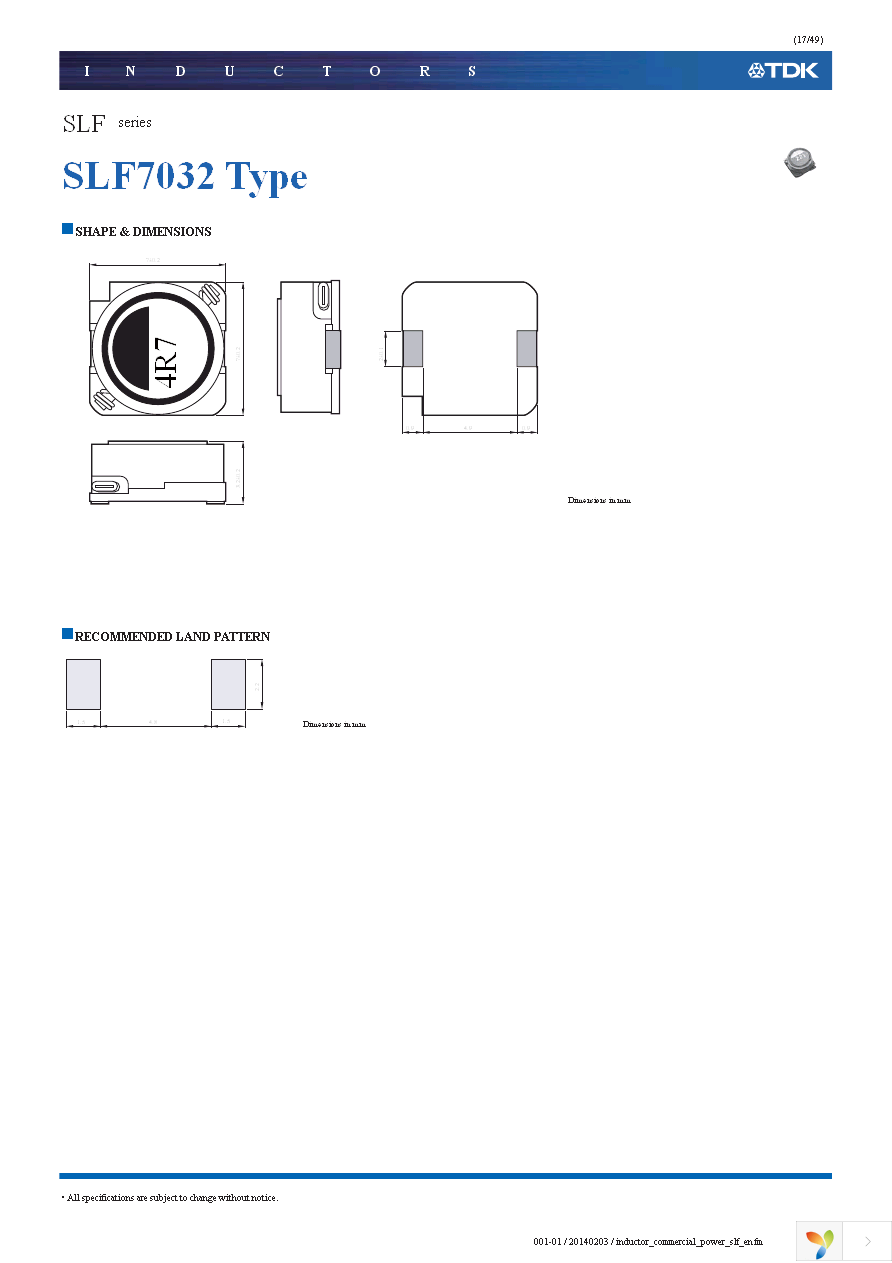 SLF6028T-6R8M1R5-PF Page 17