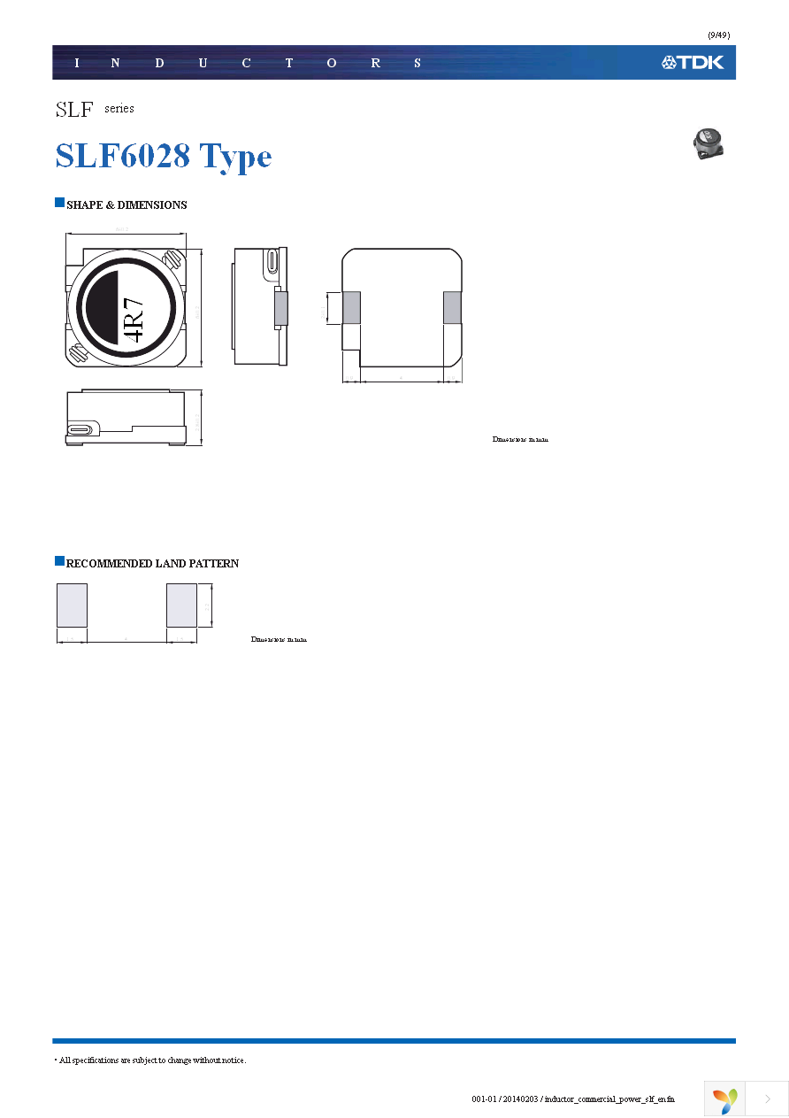 SLF6028T-6R8M1R5-PF Page 9