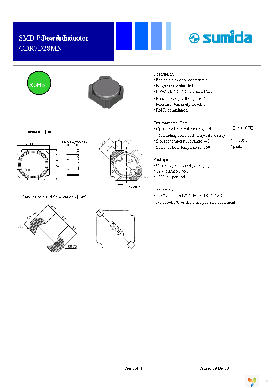 CDR7D28MNNP-100NC Page 1