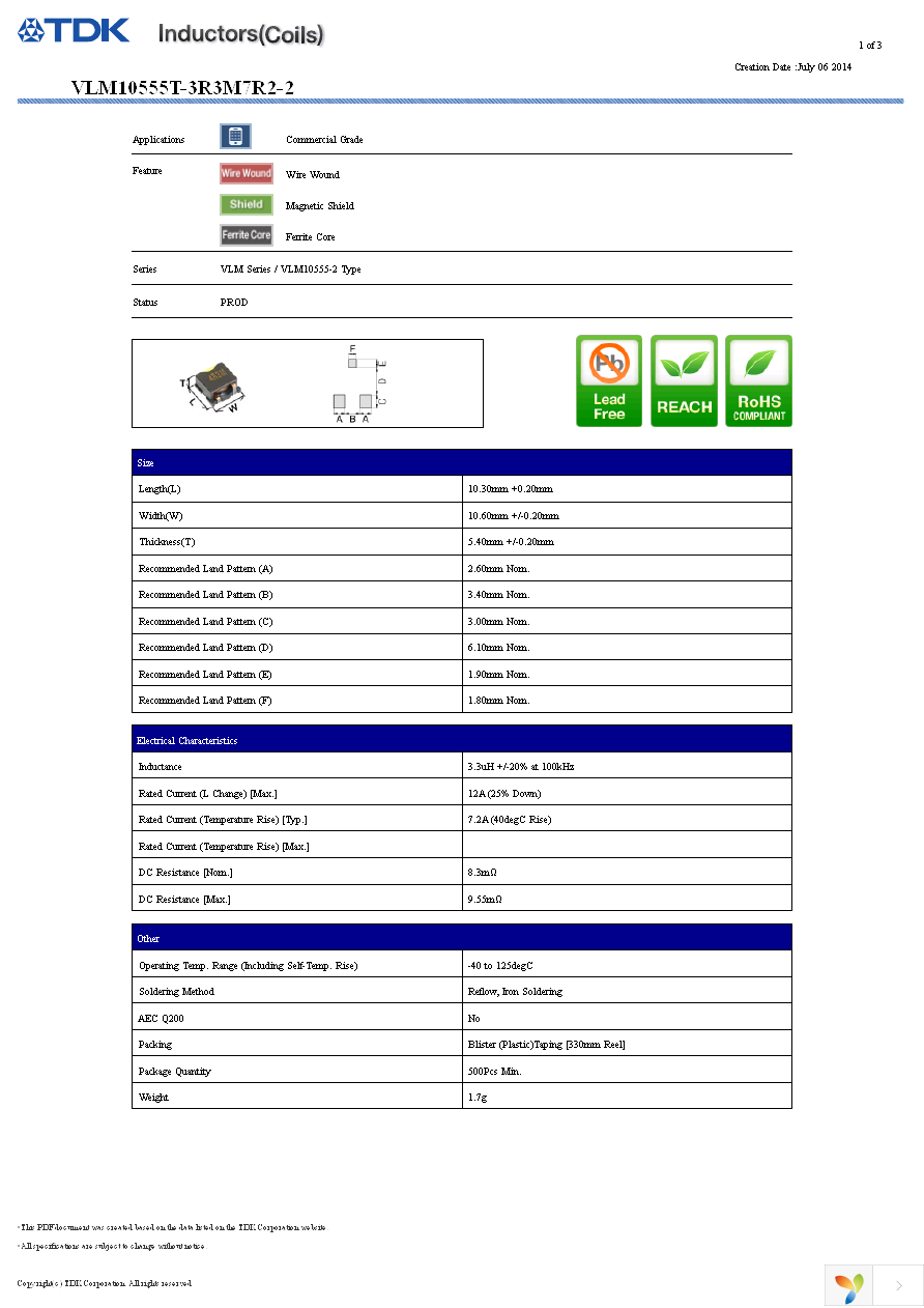 VLM10555T-3R3M7R2-2 Page 1