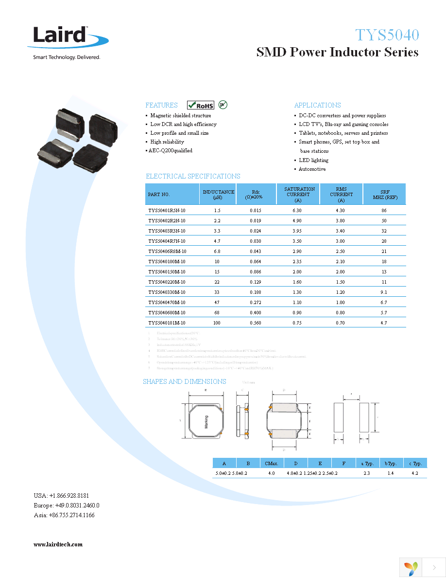 TYS5040220M-10 Page 1