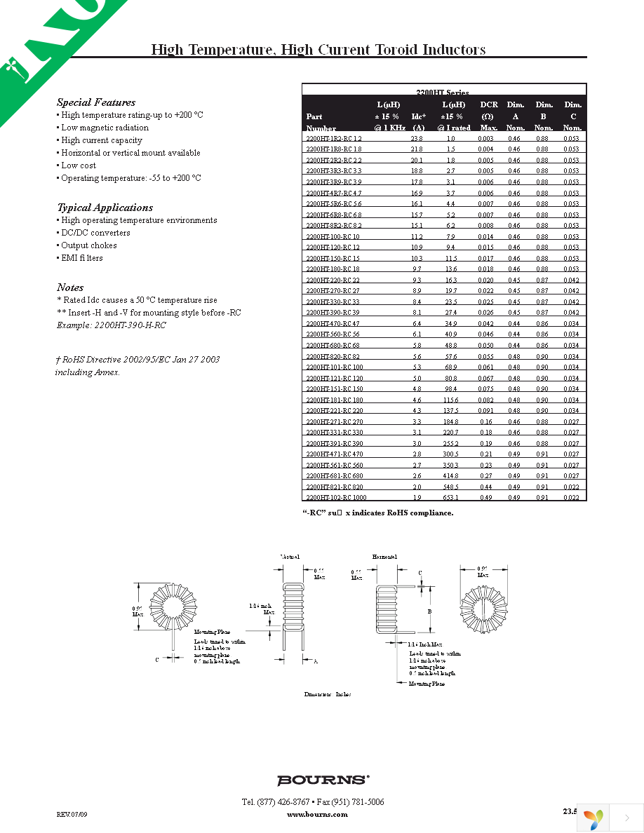 2200HT-181-H-RC Page 1