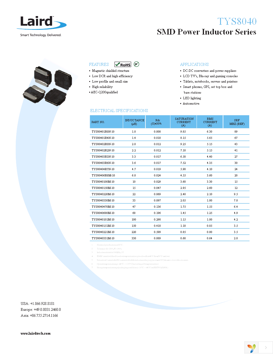 TYS8040470M-10 Page 1