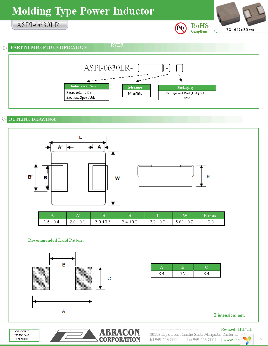 ASPI-0630LR-100M-T15 Page 6