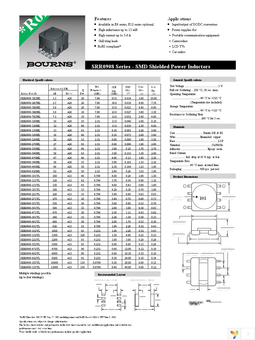 SRR0908-153YL Page 1