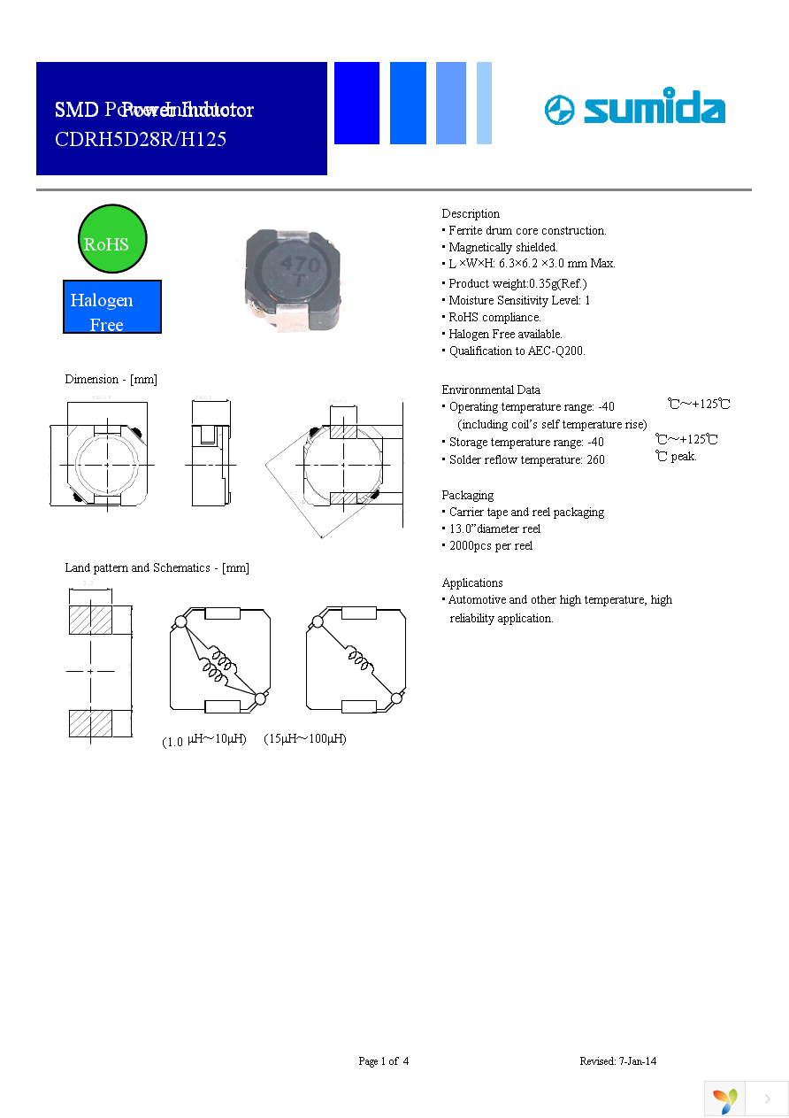 CDRH5D28RH125NP-220MC Page 1