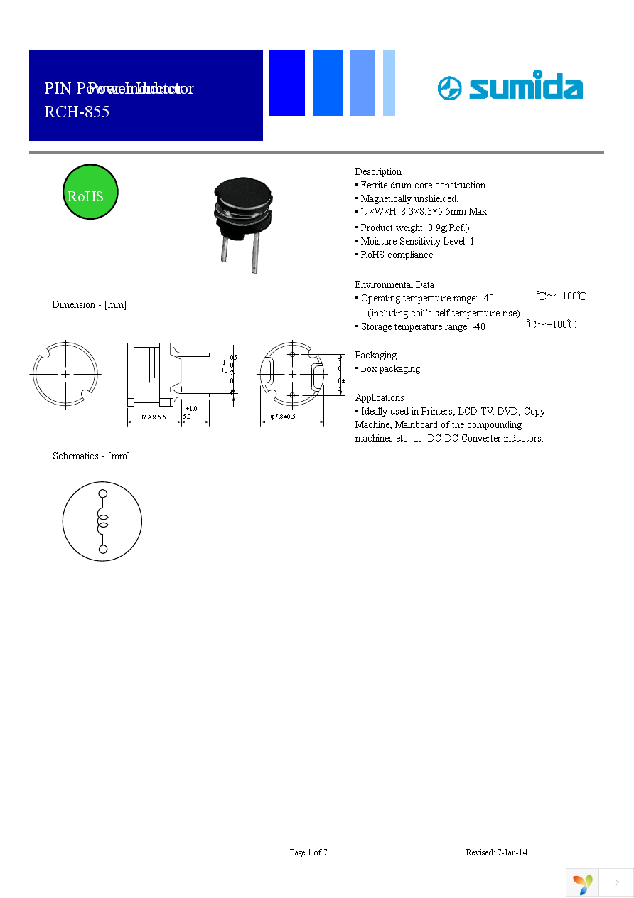 RCH855NP-220K Page 1