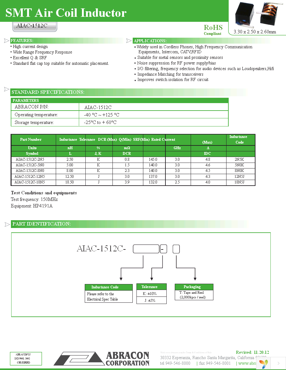 AIAC-1512C-12N5J-T Page 1