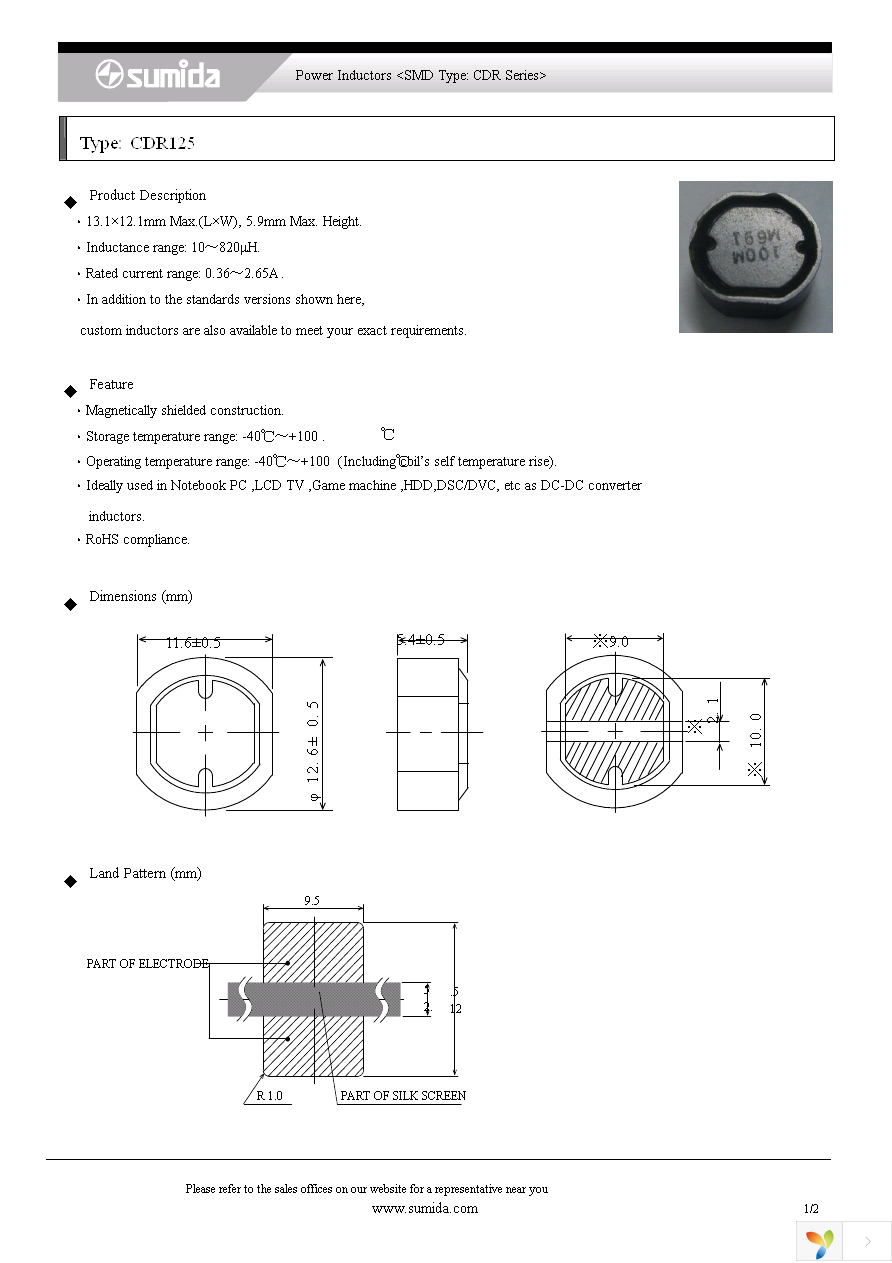 CDR125NP-101MC Page 1