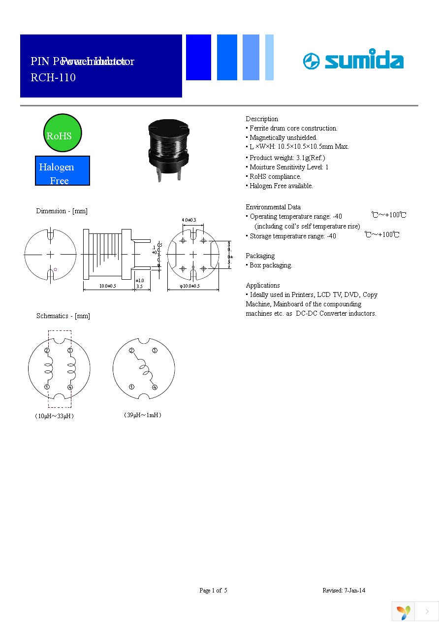 RCH110NP-100M Page 1