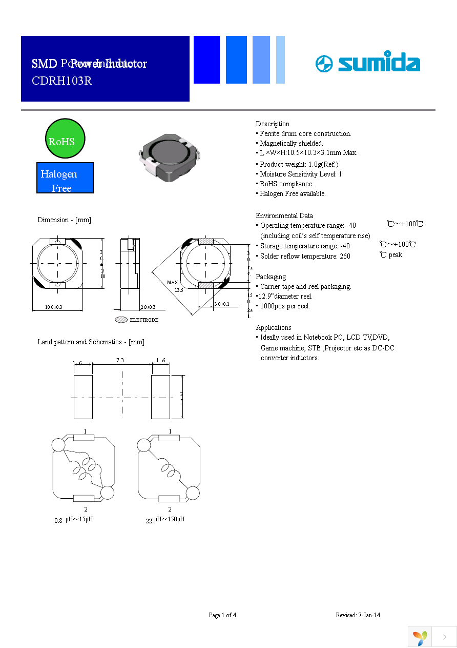 CDRH103RNP-100NC-B Page 1