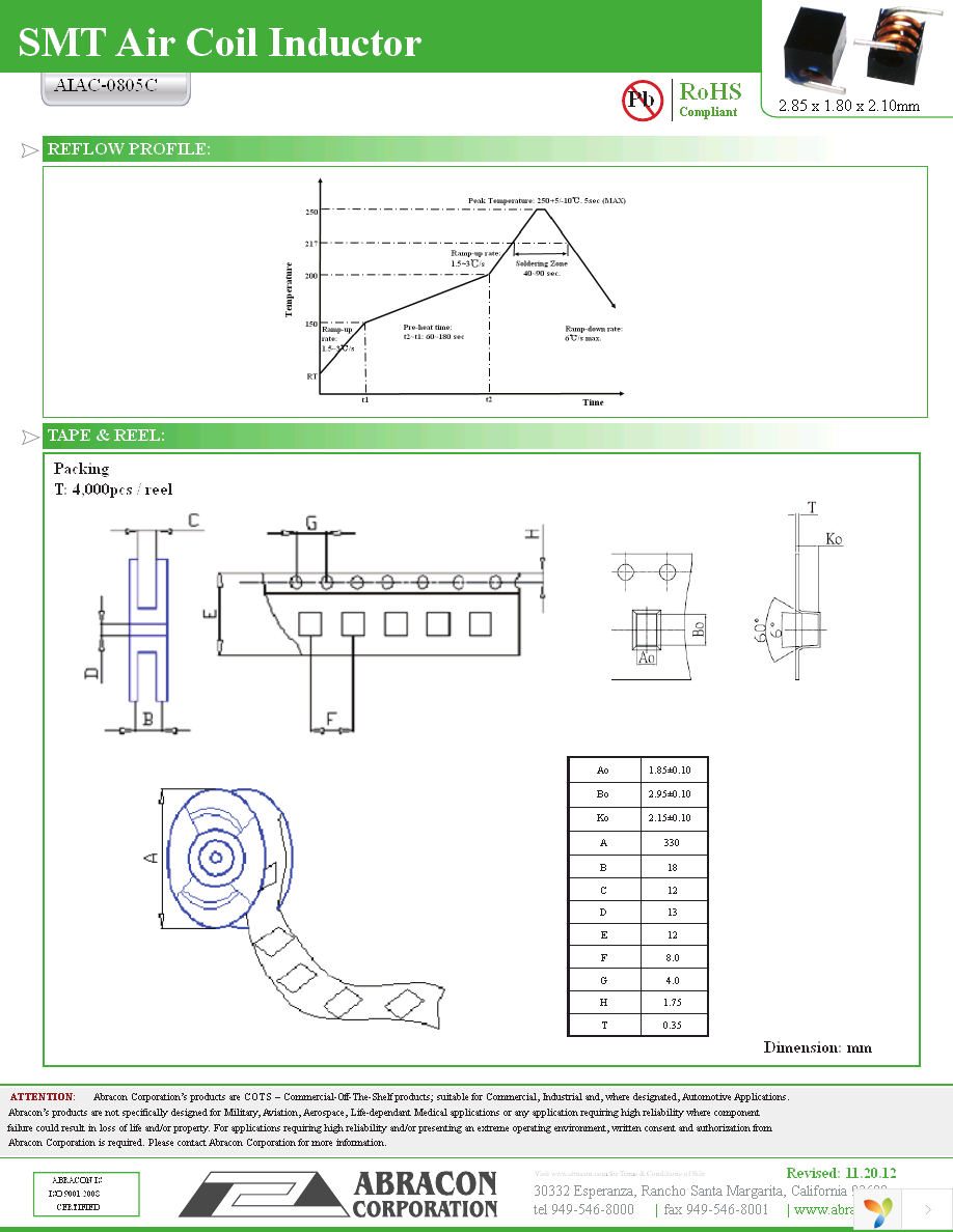 AIAC-0805C-10NK-T Page 3