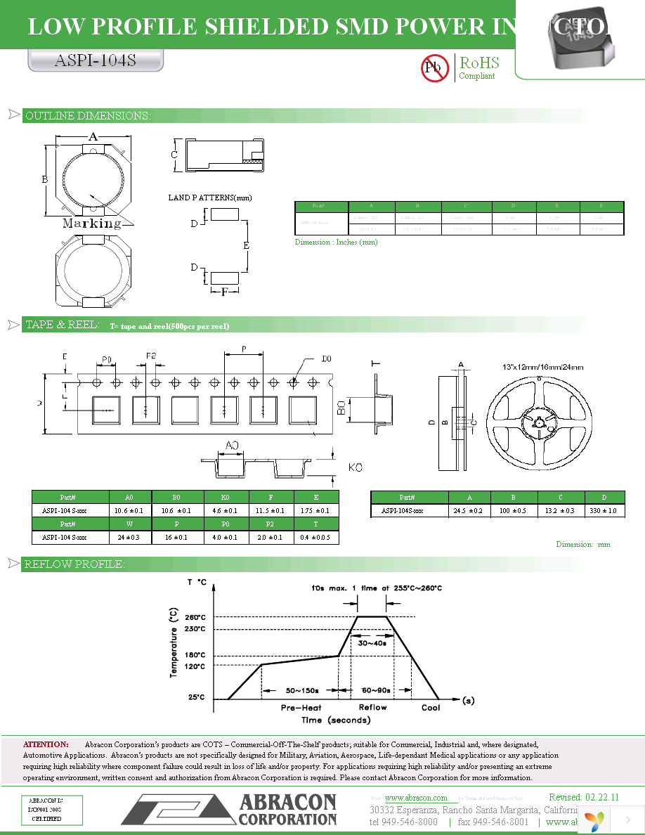 ASPI-104S-100M-T Page 2