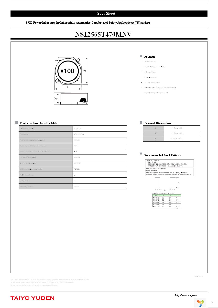 NS12565T470MNV Page 1