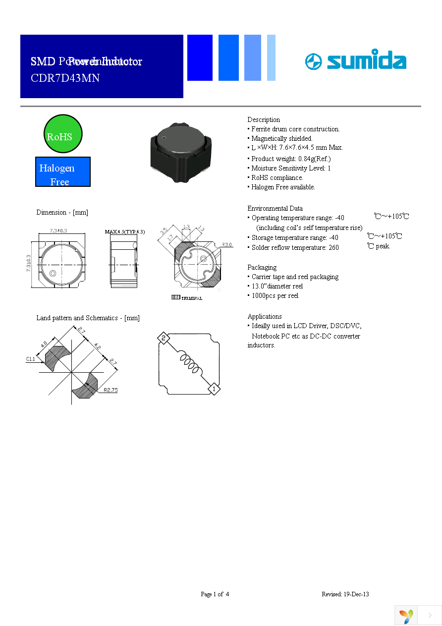 CDR7D43MNNP-330NC Page 1