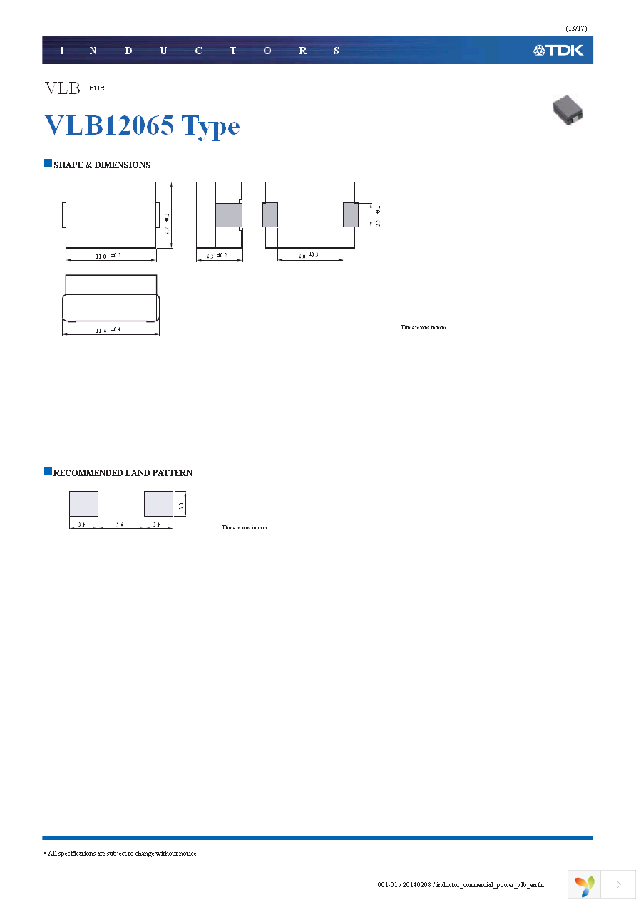 VLB7050HT-R11M Page 13