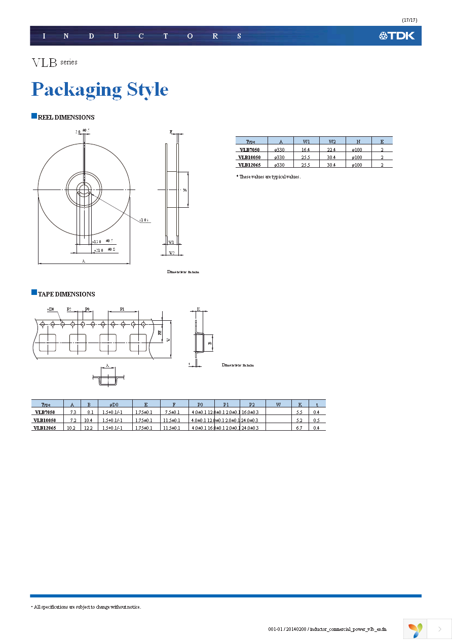 VLB7050HT-R11M Page 17