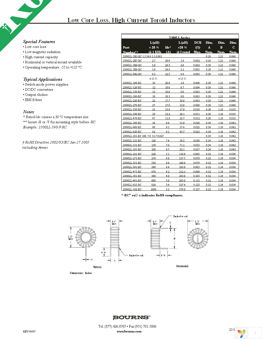 2300LL-220-V-RC Page 1