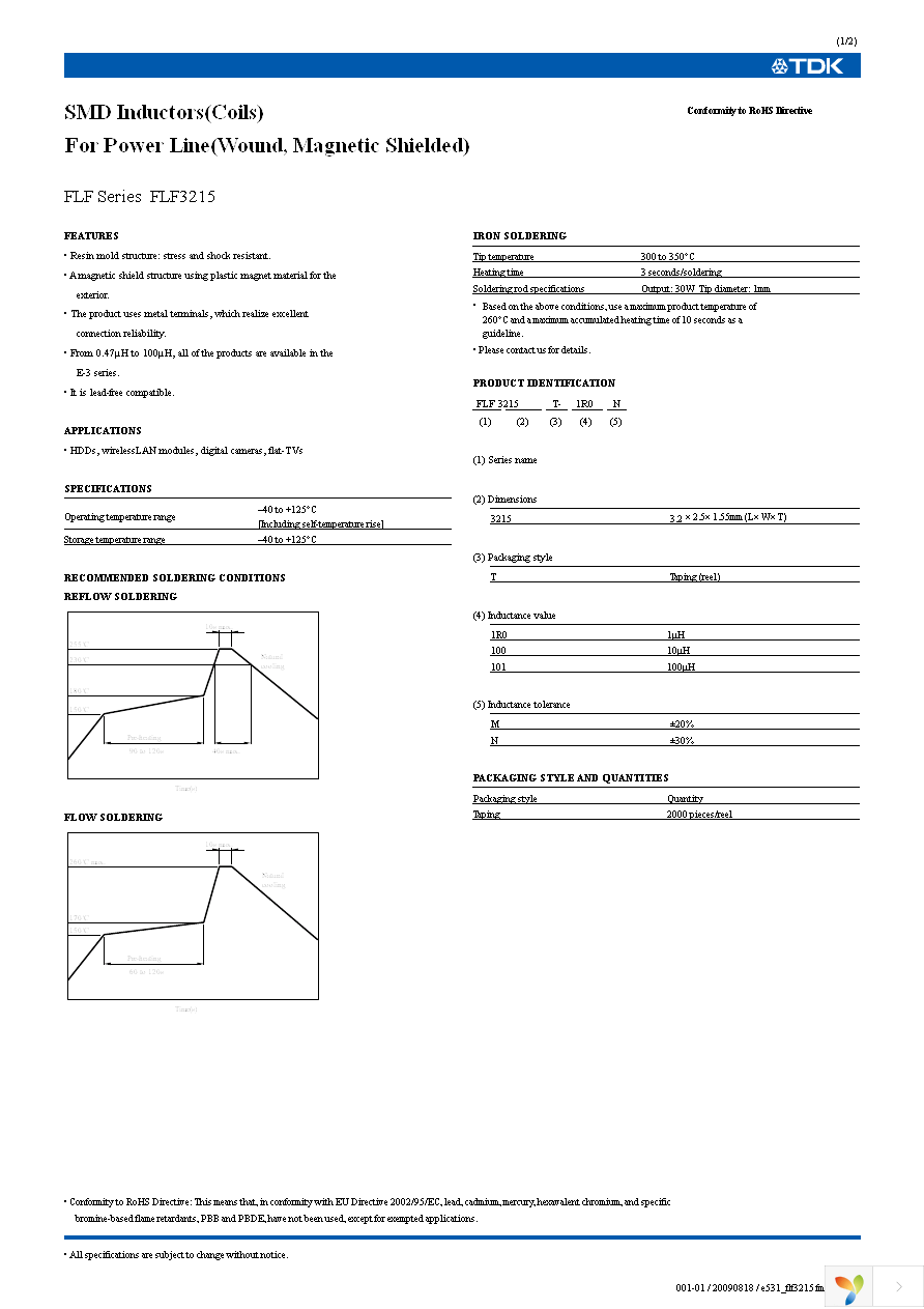 FLF3215T-100M Page 1