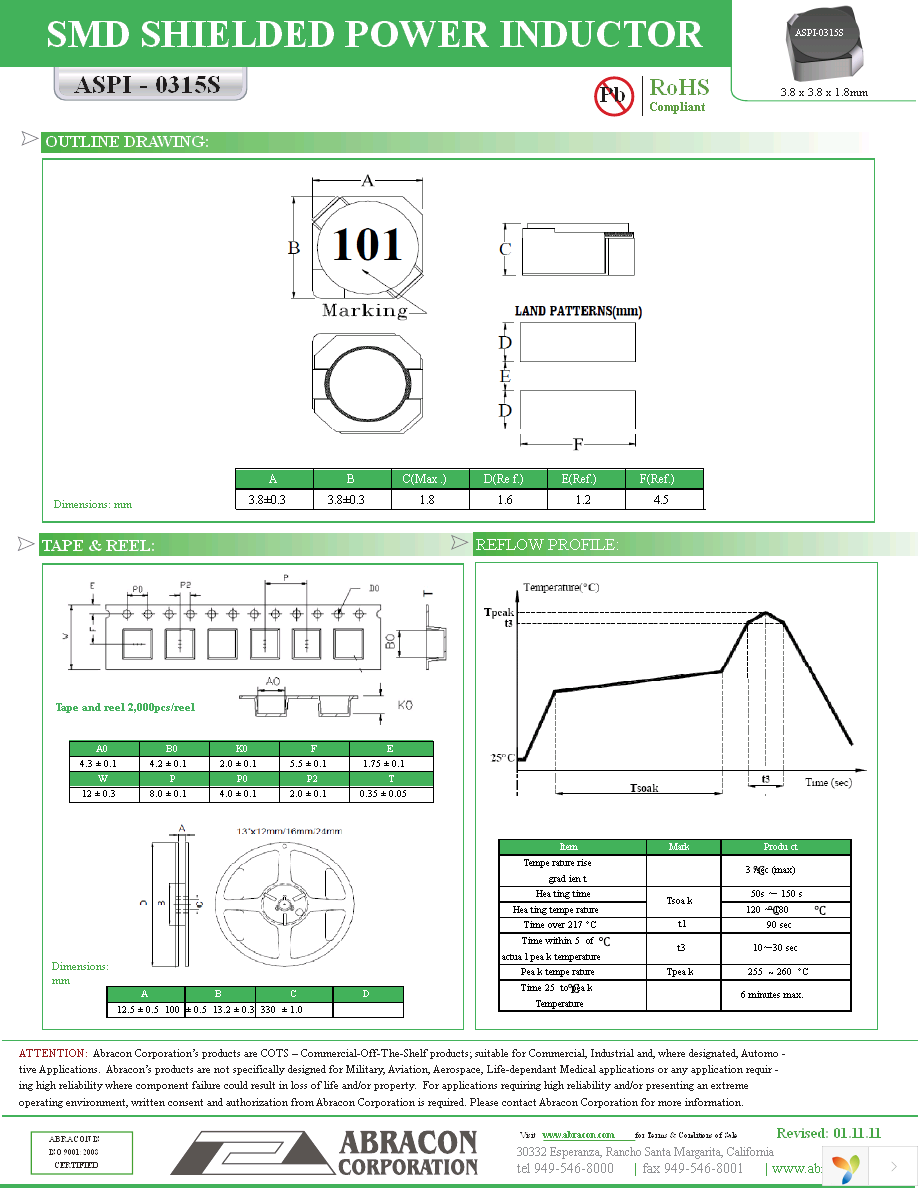 ASPI-0315S-4R7M-T Page 2