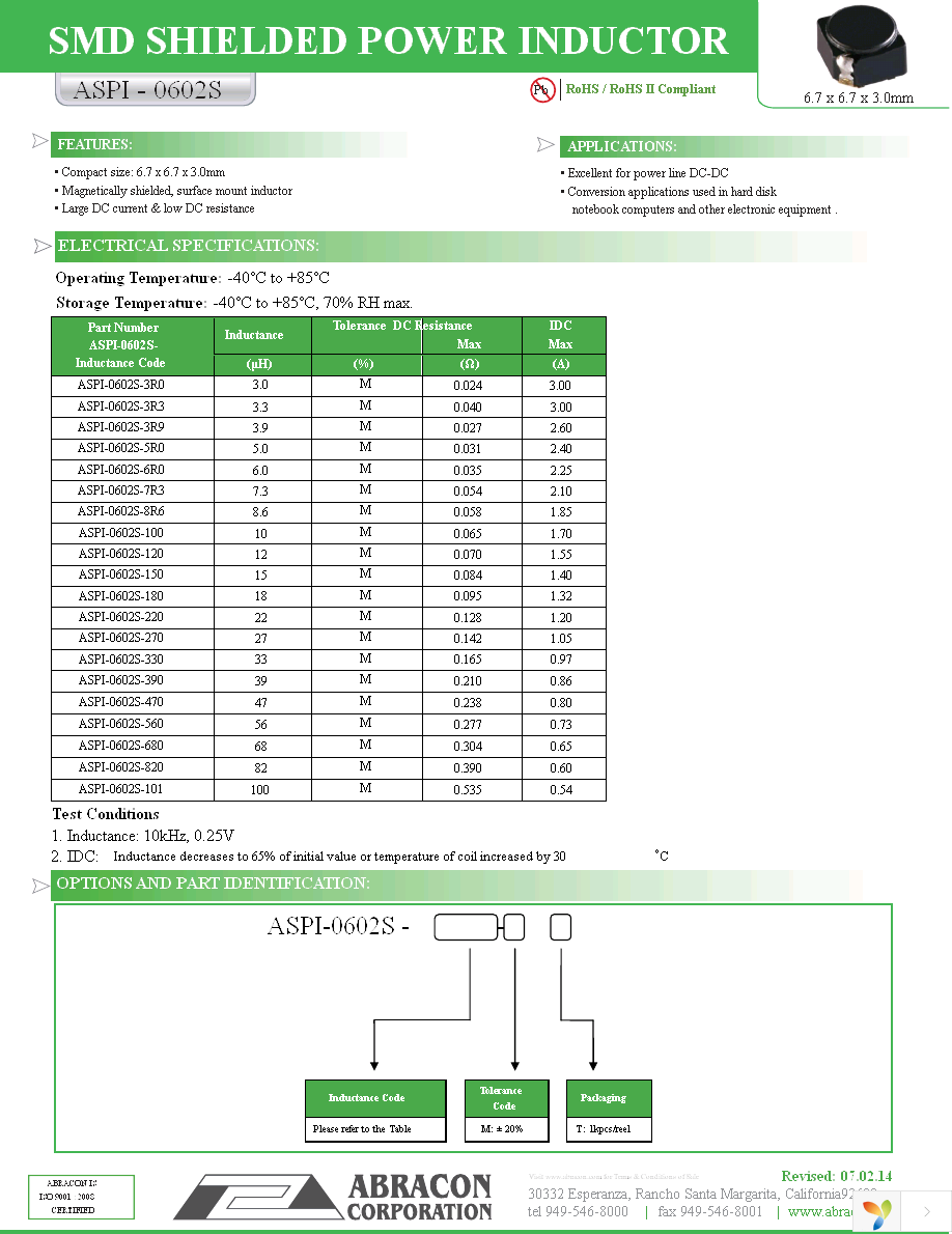 ASPI-0602S-3R9M-T Page 1