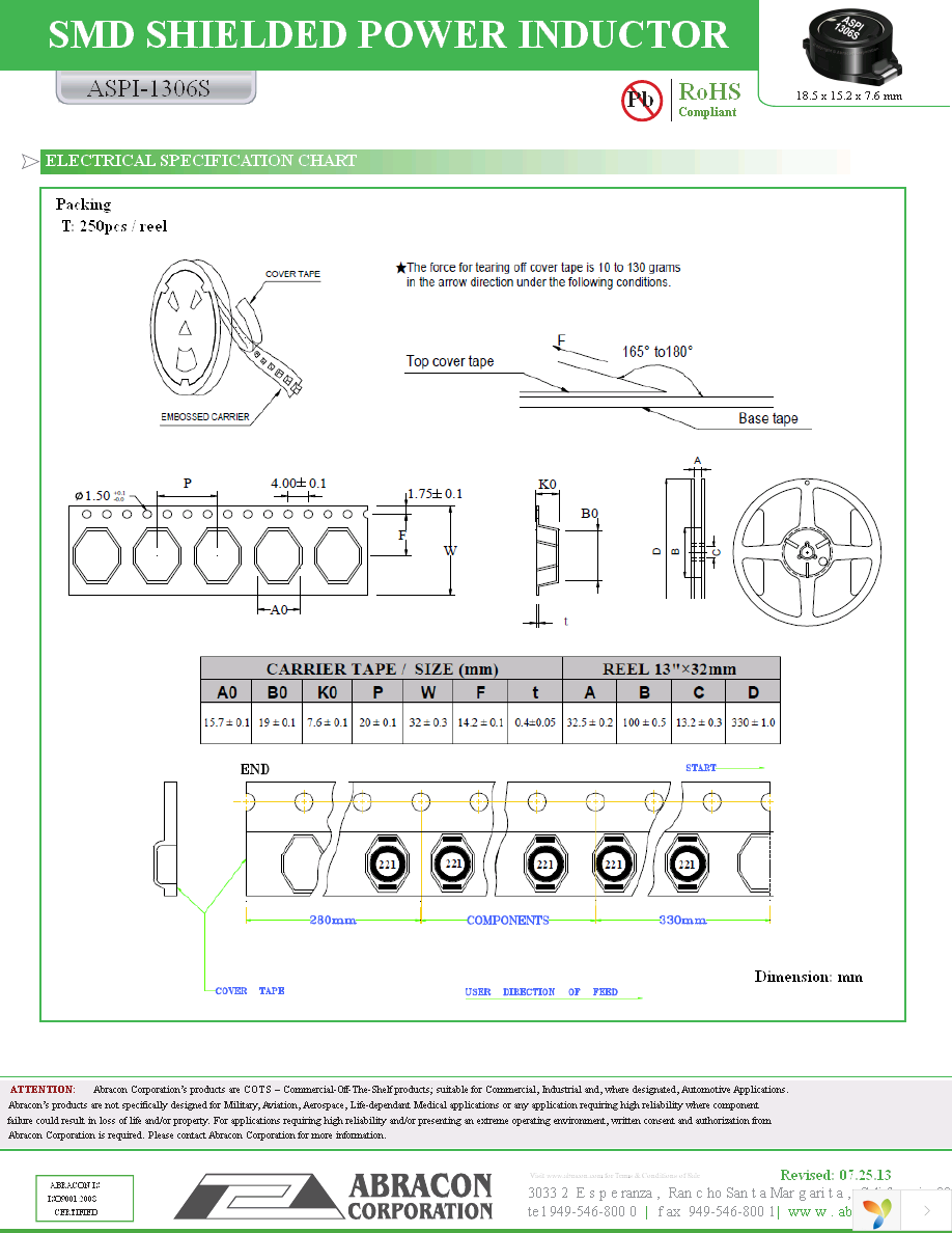 ASPI-1306S-471M-T Page 3