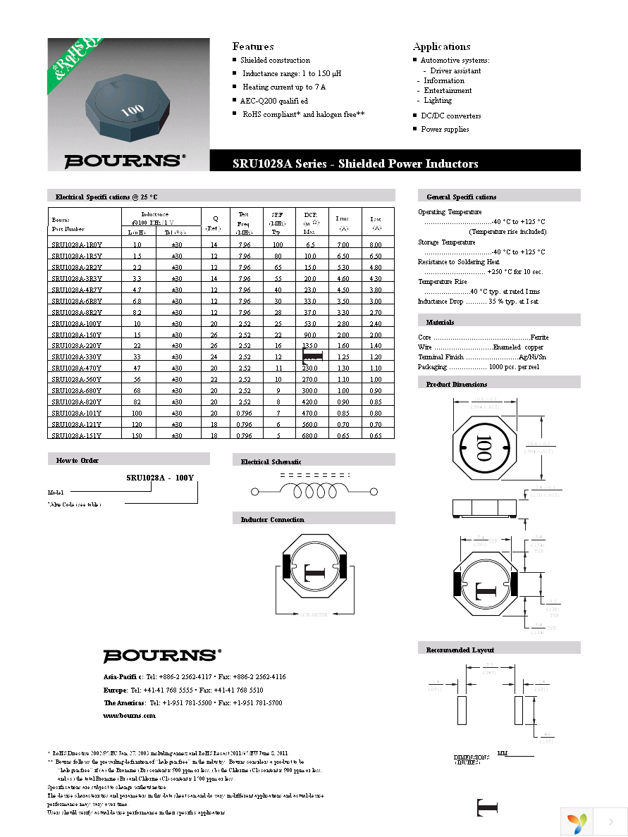 SRU1028A-100Y Page 1