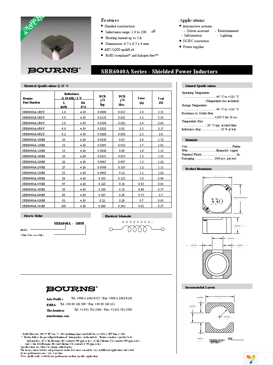 SRR6040A-100M Page 1