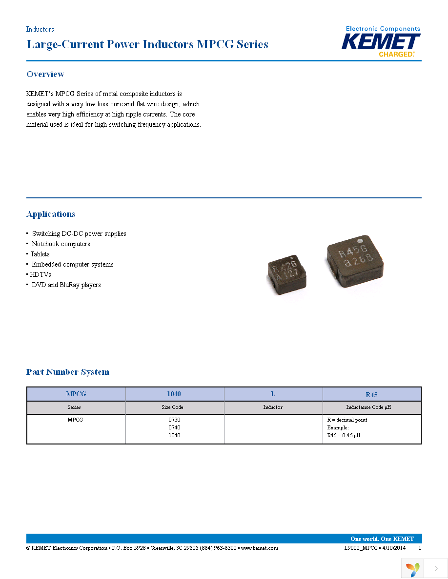 MPCG1040LR45 Page 1