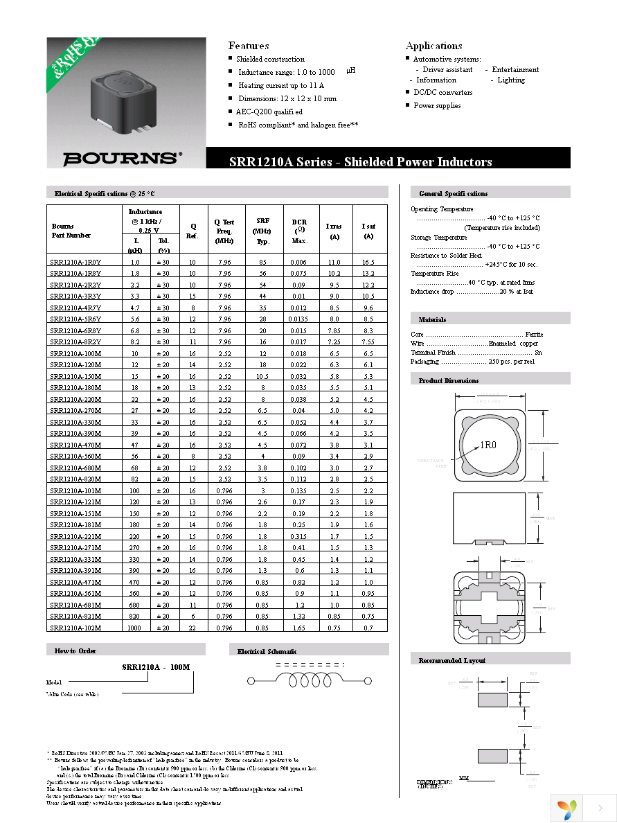 SRR1210A-100M Page 1