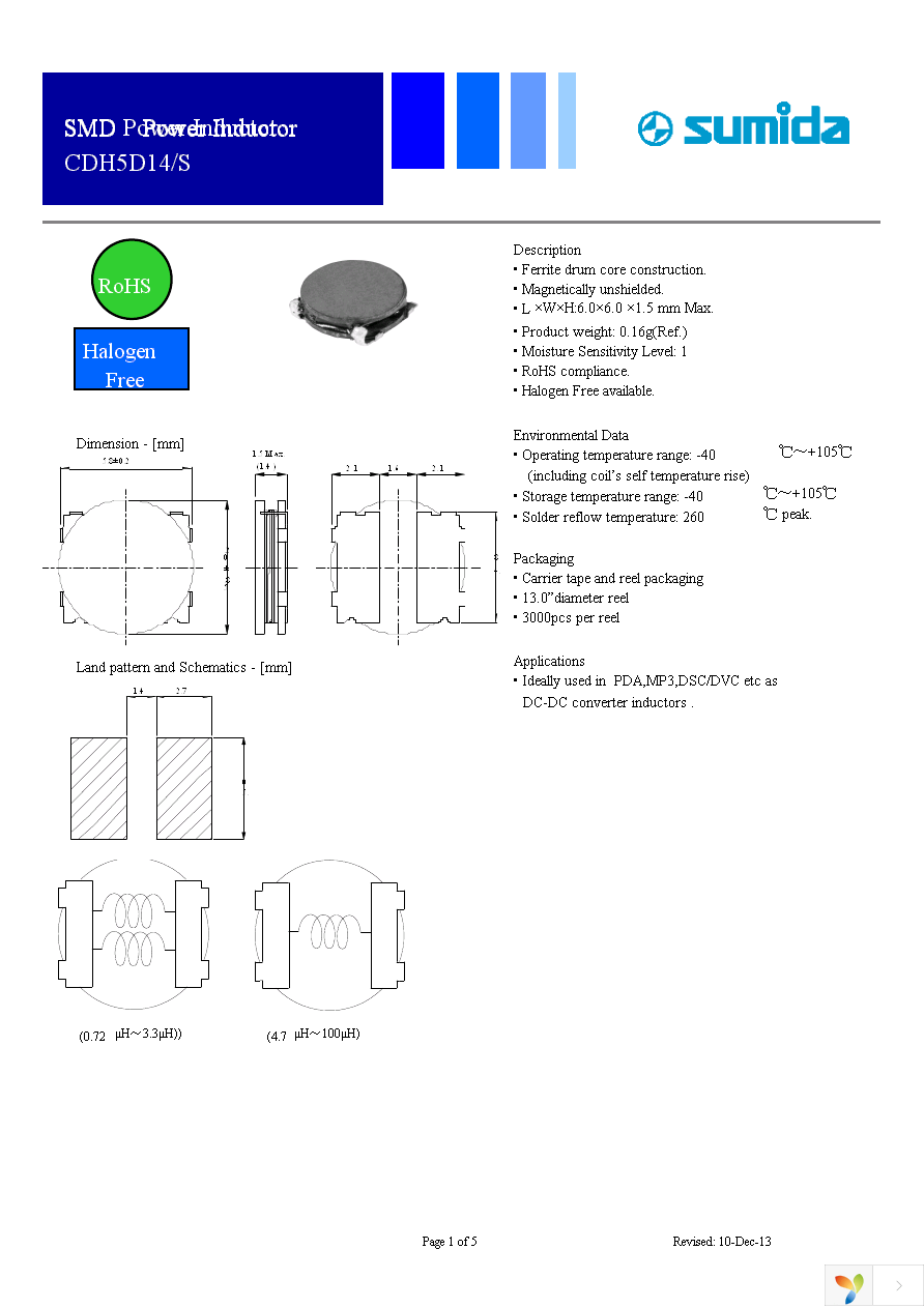 CDH5D14SNP-101MC Page 1