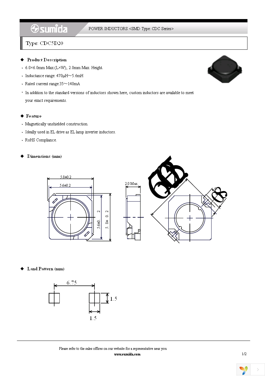 CDC5D20NP-472KC Page 1