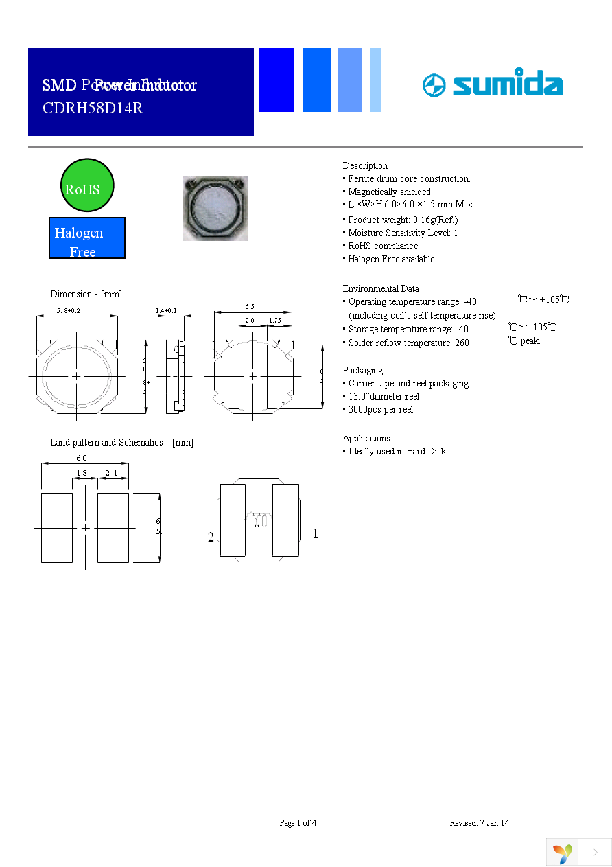 CDRH58D14RHF-470MC Page 1