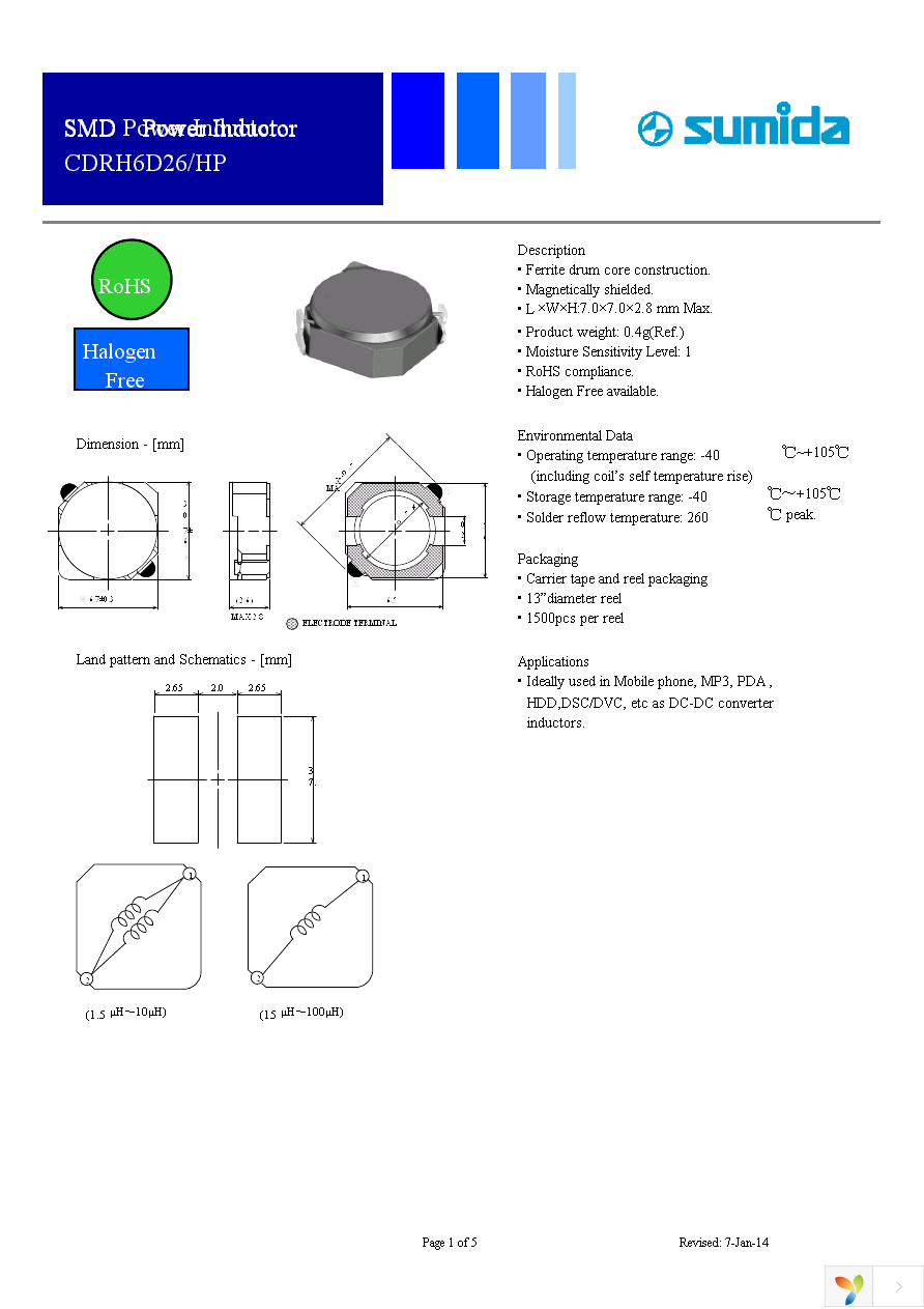 CDRH6D26HPNP-220MC Page 1