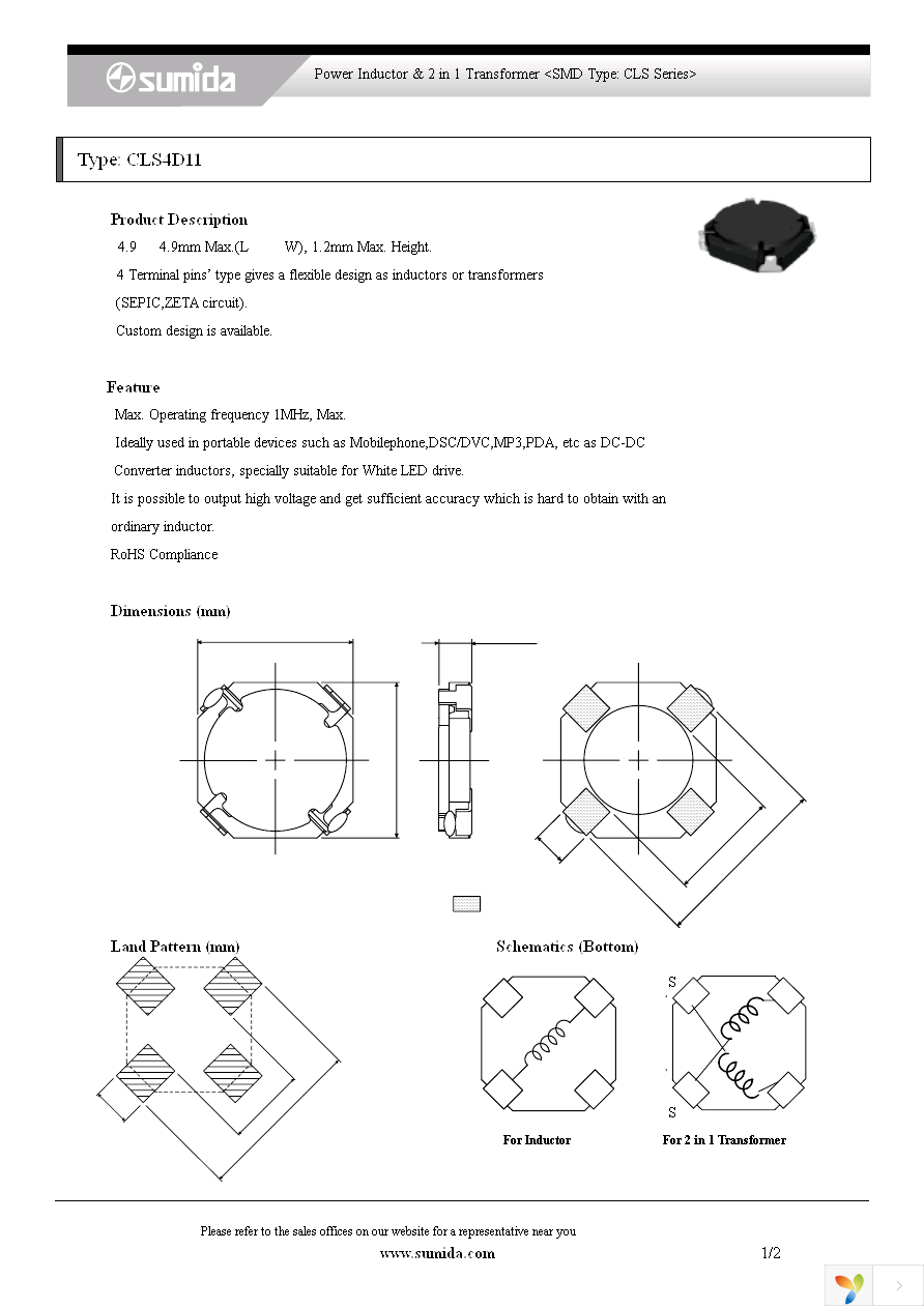 CLS4D11-150NC Page 1