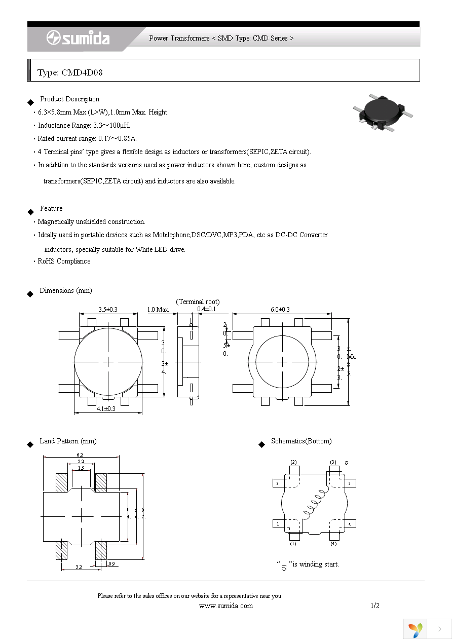 CMD4D08NP-100MC Page 1