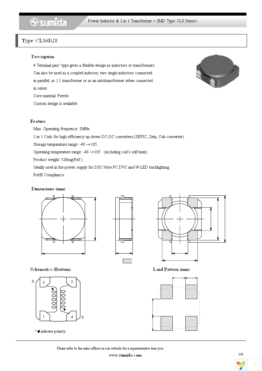 CLS6D28NP-1R8NC Page 1