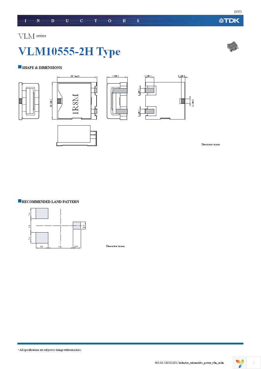 VLM10555T-1R8M8R8-2H Page 5